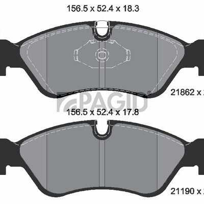SET PLACUTE DE FRANA TOMEX WVA 21190