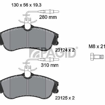 SET PLACUTE DE FRANA TOMEX WVA 23124