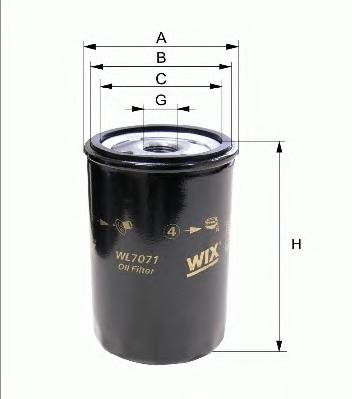FILTRU ULEI WIX WL7108