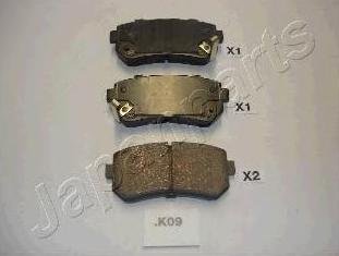 SET PLACUTE FRANA JAPANPARTS PP-K09AF